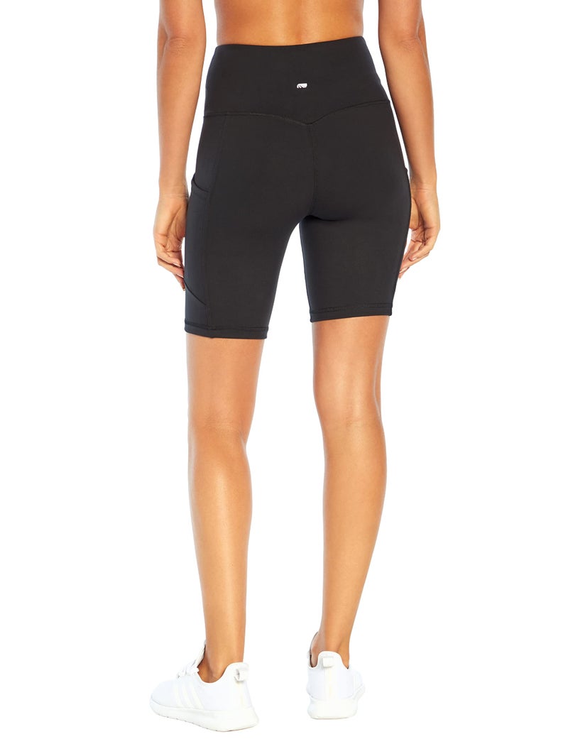 Marika Women's Odessa High Waist Tummy Control Bermuda Pocket Short, Black, Large - Image 4